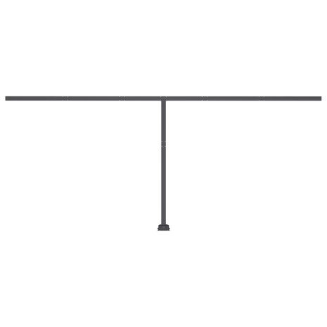 Luifel vrijstaand handmatig uittrekbaar 500x350 cm blauw en wit 7