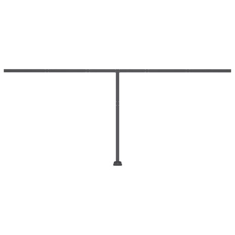 Luifel vrijstaand handmatig uittrekbaar 500x350 cm cr&egrave;mekleurig 7