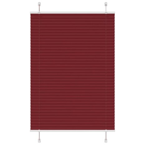 Plissé rolgordijn 95x100 cm stofbreedte 94,4 cm bordeauxrood 1
