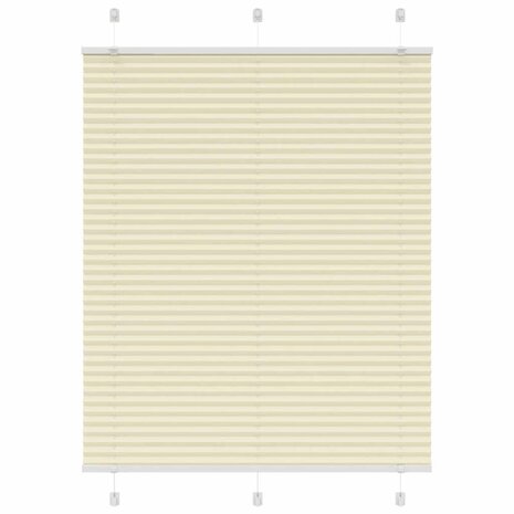 Plissé rolgordijn 105x100cm stofbreedte 104,4cm polyester crème 1