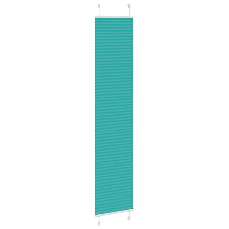 Plissé rolgordijn 45x200 cm stofbreedte 44,4 cm petrol groen 3