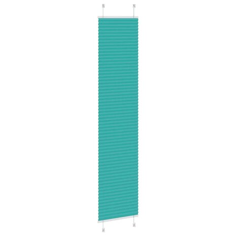 Plissé rolgordijn 45x200 cm stofbreedte 44,4 cm petrol groen 4