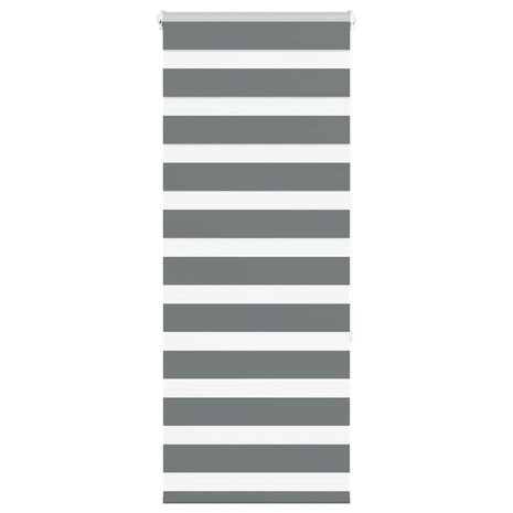 Zebra rolgordijn 55x150 cm stofbreedte 50,9 cm donkergrijs 1
