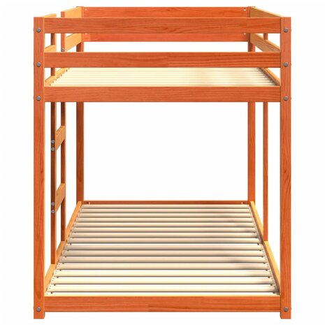 Stapelbed massief grenenhout wasbruin 90x200 cm 5