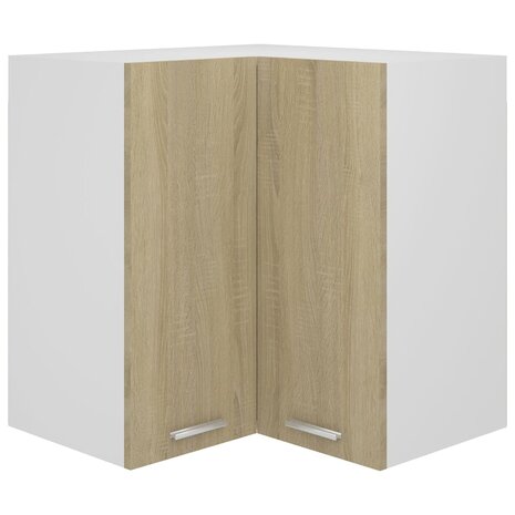 Hanghoekkast Lyon 57x57x60 cm bewerkt hout sonoma eikenkleurig 1