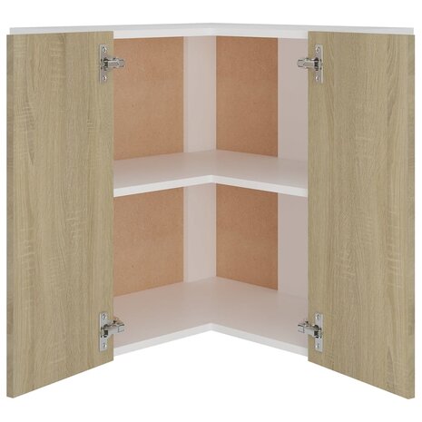 Hanghoekkast Lyon 57x57x60 cm bewerkt hout sonoma eikenkleurig 5