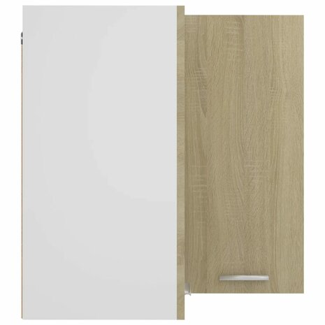 Hanghoekkast Lyon 57x57x60 cm bewerkt hout sonoma eikenkleurig 6