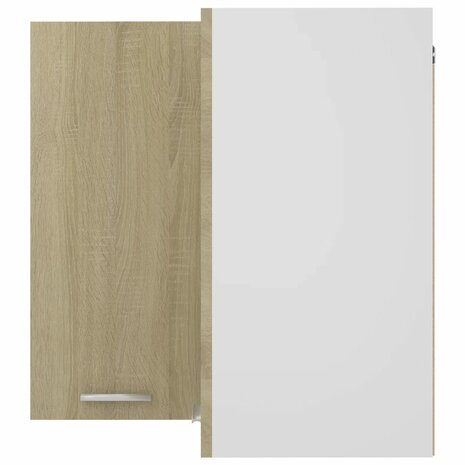 Hanghoekkast Lyon 57x57x60 cm bewerkt hout sonoma eikenkleurig 7