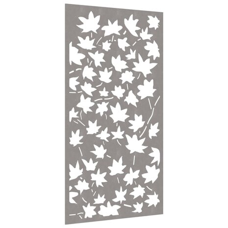 Wanddecoratie tuin esdoornbladontwerp 105x55 cm cortenstaal 3