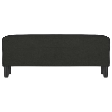 Bankje 100x35x41 cm stof zwart 3