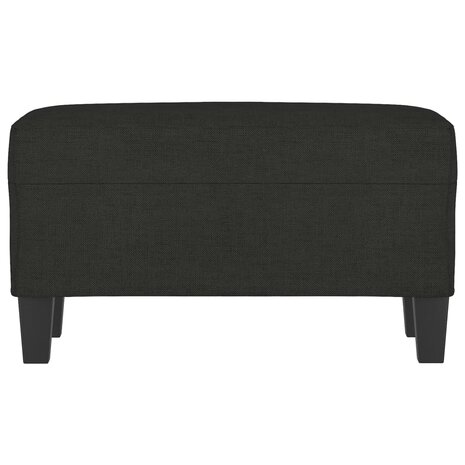 Bankje 70x35x41 cm stof zwart 3