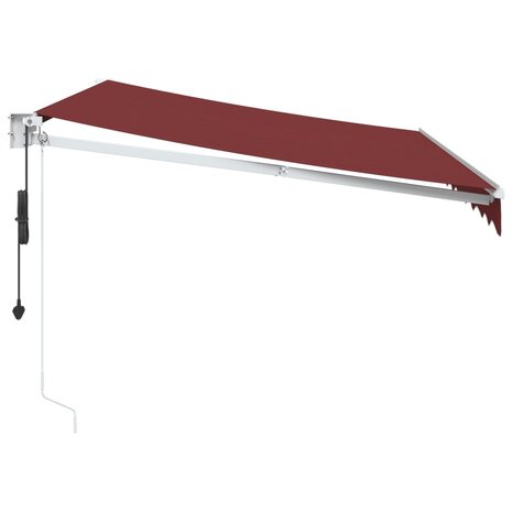 Luifel automatisch uittrekbaar 300x250 cm bordeauxrood 4