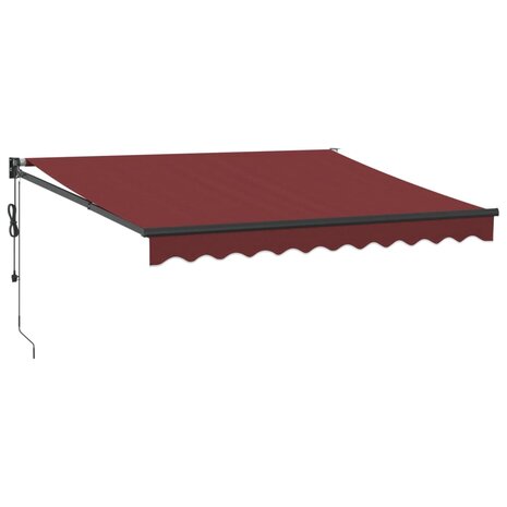 Luifel automatisch uittrekbaar 300x250 cm bordeauxrood 2