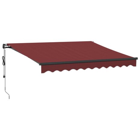 Luifel automatisch uittrekbaar 300x250 cm bordeauxrood 2