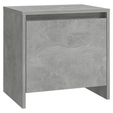 Nachtkastje 45x34x44,5 cm bewerkt hout betongrijs 2