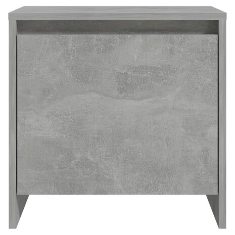 Nachtkastje 45x34x44,5 cm bewerkt hout betongrijs 4