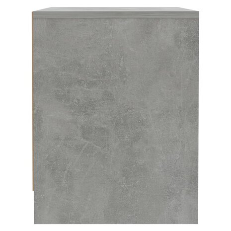 Nachtkastje 45x34x44,5 cm bewerkt hout betongrijs 6