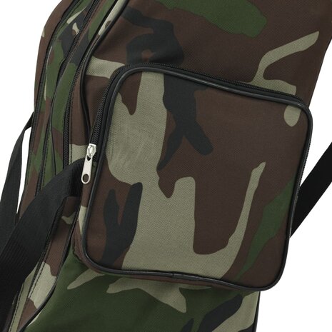 Hengeltas 150 cm camouflage oxford stof groen 4
