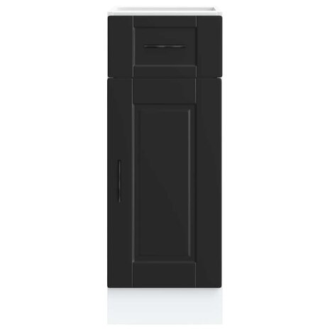Keuken onderkast "Porto" bewerkt hout zwart 4