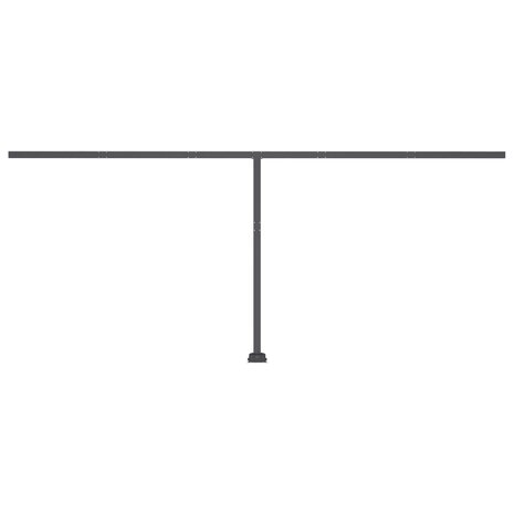 Luifel vrijstaand handmatig uittrekbaar 600x300 cm blauw en wit 7