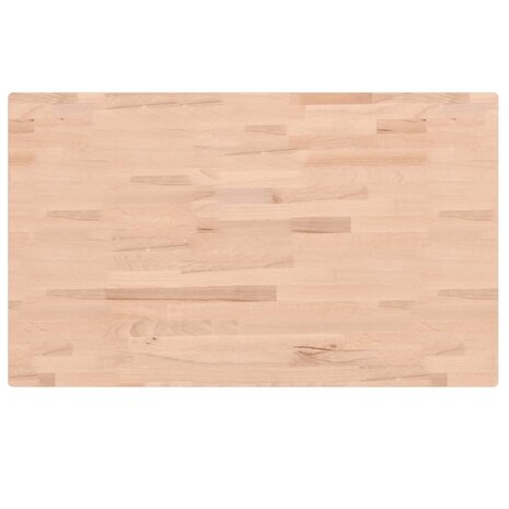 Werkbank rechthoekig 100x60x(73-99,5) cm massief beukenhout 8