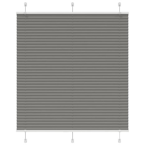 Plissé rolgordijn 115x150 cm stofbreedte 114,4 cm antraciet 1