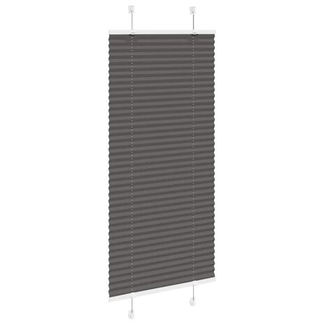 Plissé rolgordijn 65x100 cm stofbreedte 64,4 cm polyester zwart 3