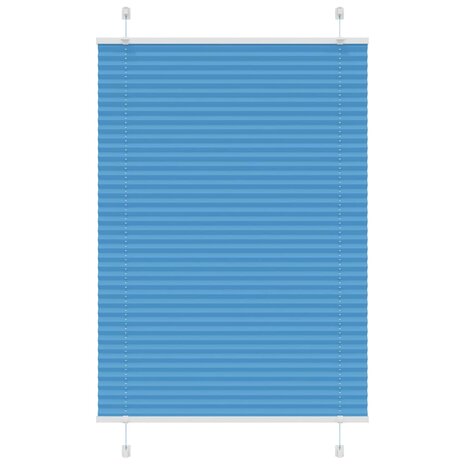 Plissé rolgordijn 100x150 cm stofbreedte 99,4cm polyester blauw 1