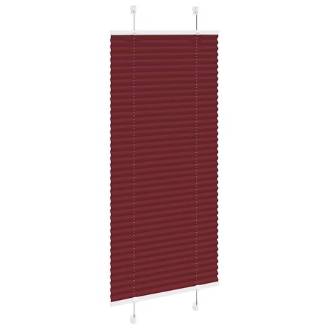 Plissé rolgordijn 55x150 cm stofbreedte 54,4 cm bordeauxrood 3
