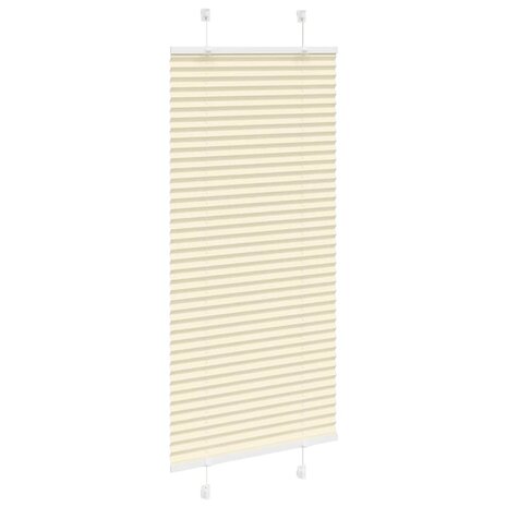 Plissé rolgordijn 55x100 cm stofbreedte 54,4 cm polyester crème 3