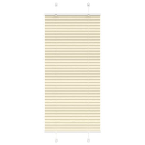 Plissé rolgordijn 65x100 cm stofbreedte 64,4 cm polyester crème 1