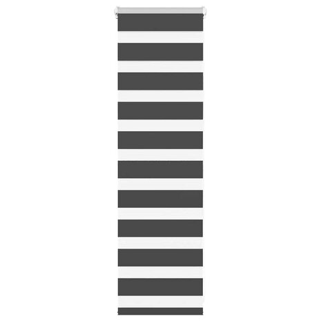 Zebra rolgordijn 40x100 cm stofbreedte 35,9 cm zwart 1
