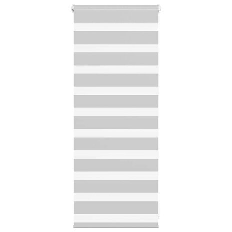 Zebra rolgordijn 60x100 cm stofbreedte 55,9 cm lichtgrijs 1