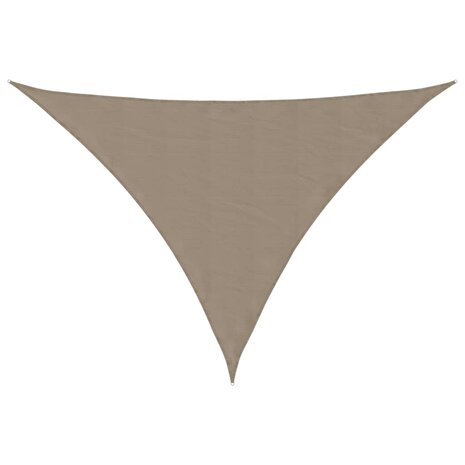 Zonnescherm driehoekig 3x4x4 m oxford stof taupe 2
