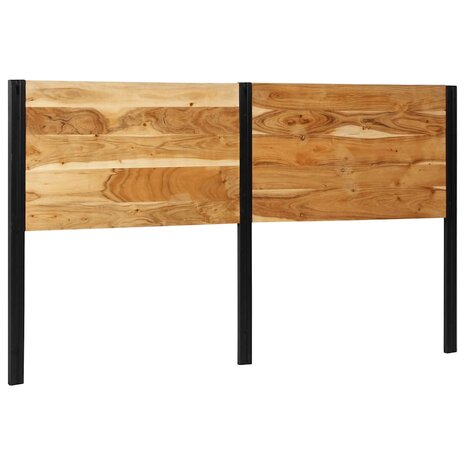 Hoofdeinde 180 cm massief hout acaciahout en ijzer 2