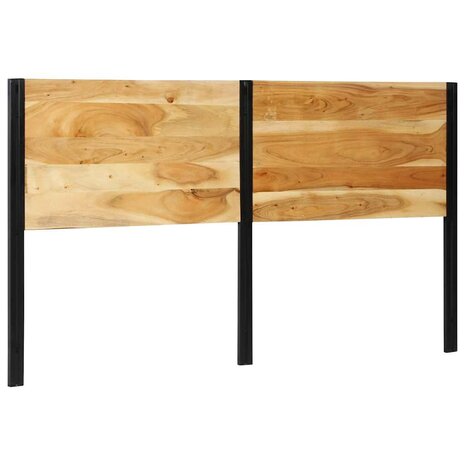 Hoofdeinde 180 cm massief hout acaciahout en ijzer 3