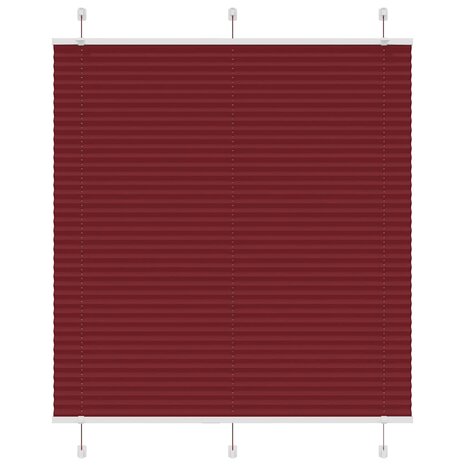 Plissé rolgordijn 115x150cm stofbreedte 114,4cm bordeauxrood 1