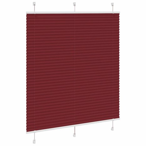 Plissé rolgordijn 115x150cm stofbreedte 114,4cm bordeauxrood 3
