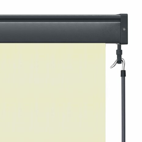 Rolgordijn voor buiten 60x250 cm crème 6