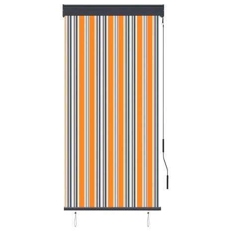 Rolgordijn voor buiten 80x250 cm geel en blauw 2