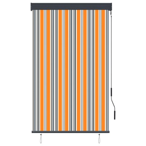 Rolgordijn voor buiten 100x250 cm geel en blauw 2