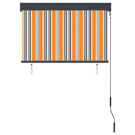 Rolgordijn voor buiten 100x250 cm geel en blauw 4
