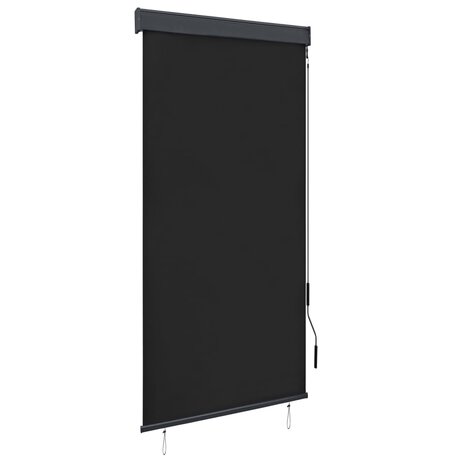 Rolgordijn voor buiten 100x250 cm antraciet 1