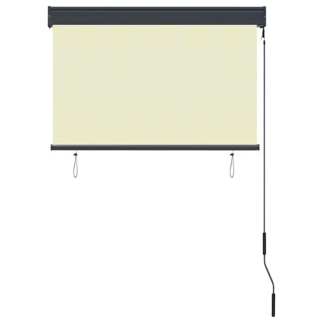 Rolgordijn voor buiten 100x250 cm crème 4