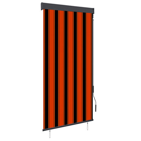 Rolgordijn voor buiten 100x250 cm oranje en bruin 1