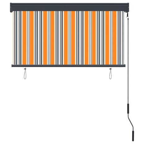Rolgordijn voor buiten 120x250 cm geel en blauw 4