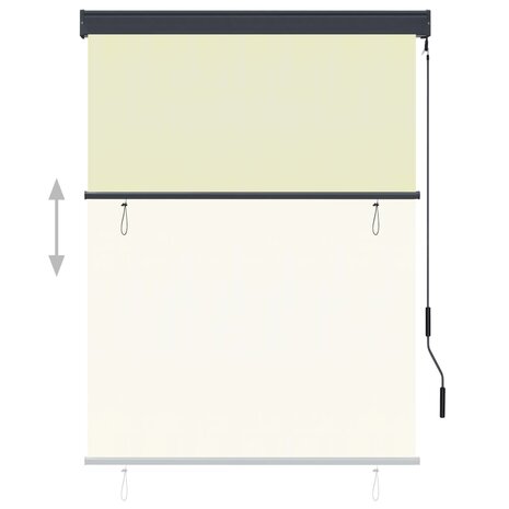 Rolgordijn voor buiten 120x250 cm crème 3
