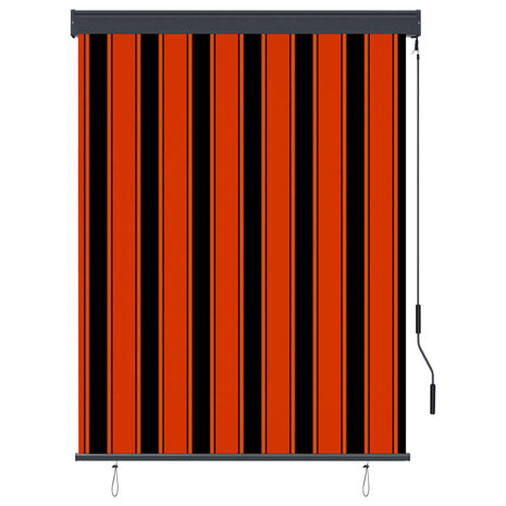 Rolgordijn voor buiten 120x250 cm oranje en bruin 2