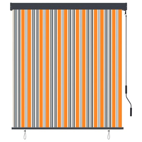 Rolgordijn voor buiten 140x250 cm geel en blauw 2