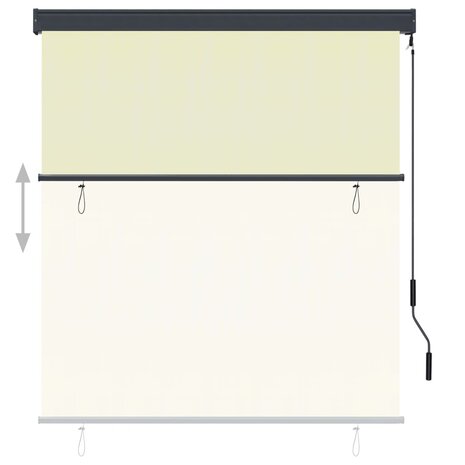 Rolgordijn voor buiten 140x250 cm crème 3